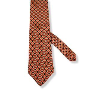 Brooks Brothers Makers Silk Neck Tie USA Designer Chain Link Modern Preppy NEW